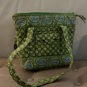 Green patterned Vera Bradley bag